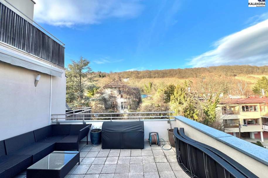 360° TOUR // LUXUS-DACHTERRASSEN-WOHNUNG mit FERNBLICK // LUXURIOUS TERRACE APARTMENT with DISTANT VIEWS, Wohnung-miete, 2.299,97,€, 1190 Wien 19., Döbling