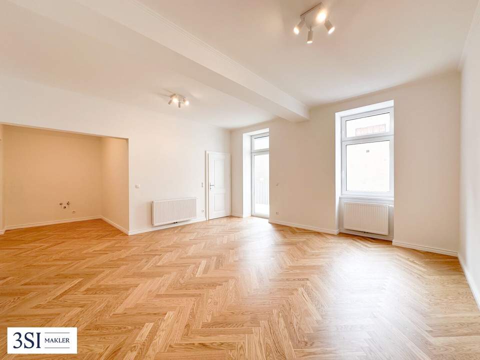 Balkonliebe inklusive – Top sanierte 3-Zimmer-Altbauwohnung gleich bei der U3