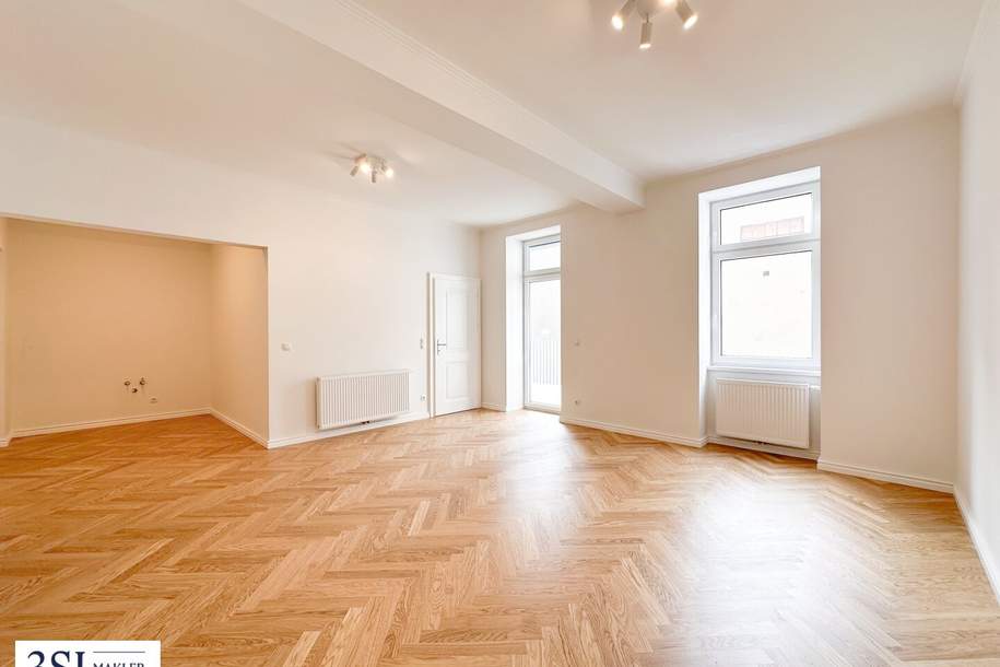 Balkonliebe inklusive – Top sanierte 3-Zimmer-Altbauwohnung gleich bei der U3, Wohnung-kauf, 499.000,€, 1150 Wien 15., Rudolfsheim-Fünfhaus