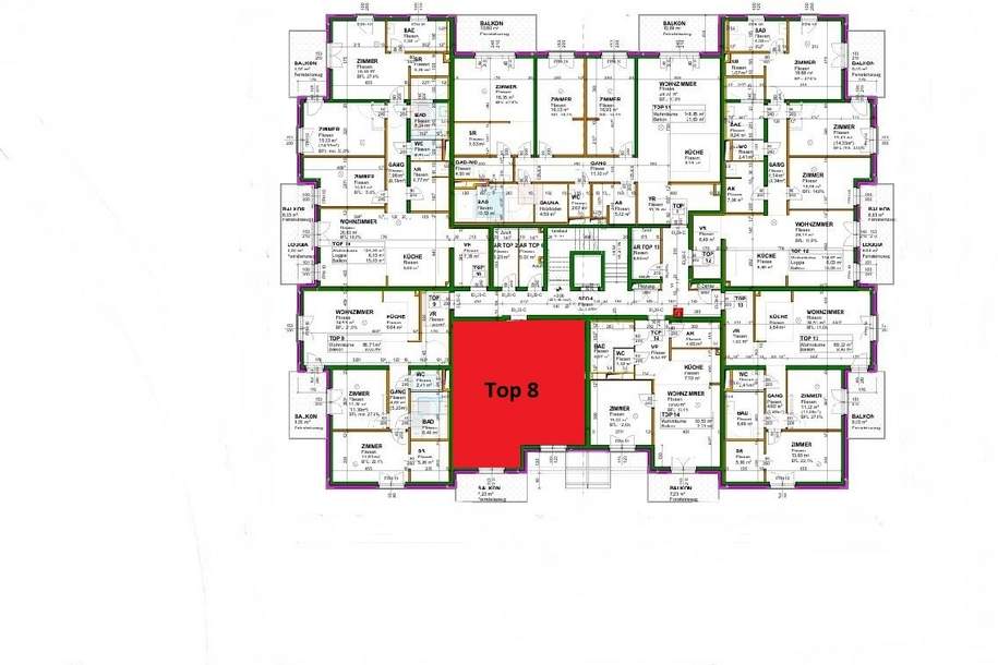Vorverkauf 8 hochwertiger Eigentumswohnungen im Aqualina Wohnpark, Wohnung-kauf, 302.500,€, 2483 Baden
