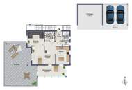 Einfamilienhaus mit Doppelgarage, Werkstätte und ausgebautem Keller