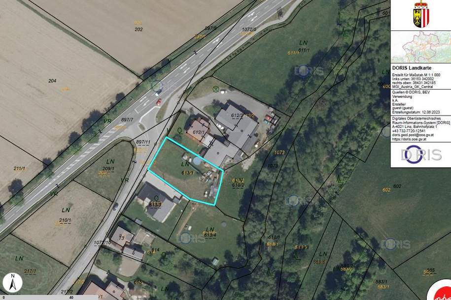 Baugrundstück am Ortsrand von Gallspach - kein Bauzwang!, Grund und Boden-kauf, 4713 Grieskirchen