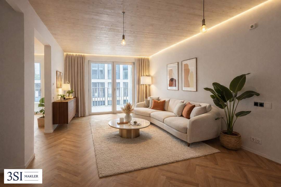 Wohnen im Grünen: Wohnung beim Donaukanal mit Balkon