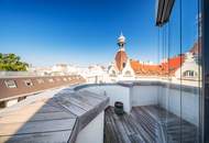 Exklusive Dachgeschoßwohnung mit Blick über Wien!