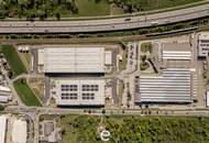 Neubau-Logistikhalle im Norden Wiens an der A22