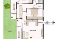 NEU! Exklusive Designwohnung mit Garten in ruhiger Lage - Baurecht