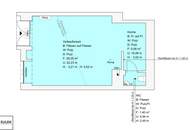Verkaufsraum (rd. 30m²) in hochfrequenter Lage - Zieglergasse nahe Mariahilfer Straße (KEINE GASTRO!) - ab sofort zu mieten!