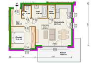 Blumengasse - Bauteil B | Neubauprojekt | 2 Zimmer Wohnung - 1.OG | Balkon | Belagsfertig | Tiefgaragenstellplatz optional | Top B7