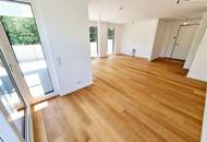 FRÜHJAHRSAKTION!! Ein Platz, der mehr kann als wohnen. Wohnen mit WOW-Effekt! Riesiger Balkon und Terrasse + Privater Dachgarten + Grün wohin das Auge reicht + Luftwärmepumpe!