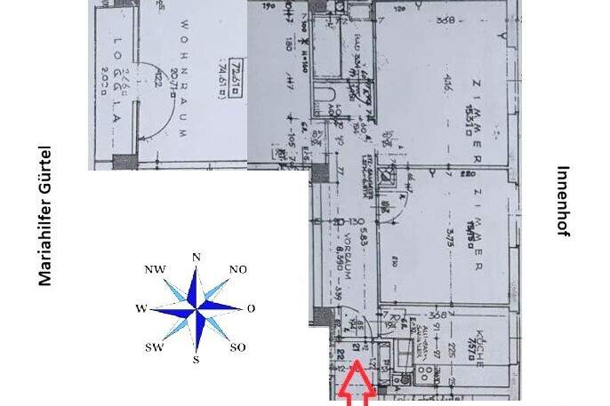 I N V E S T I T I O N ODER E I G E N H E I M in Top Lage!! U6 in 2 Minuten!, Wohnung-kauf, 396.000,€, 1060 Wien 6., Mariahilf