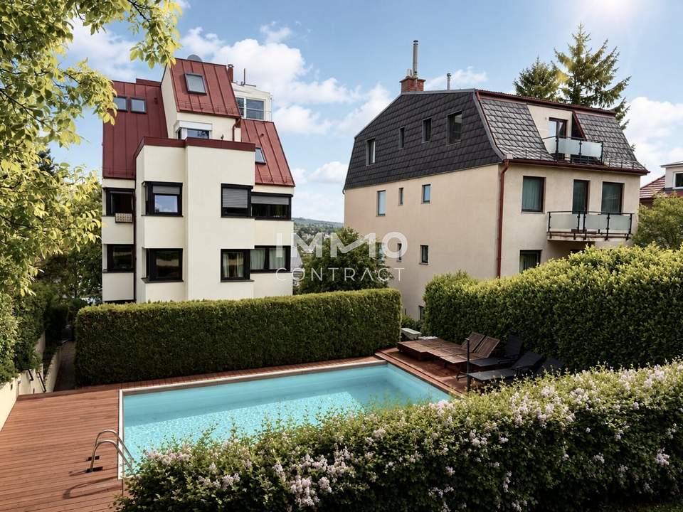 Elegante Wohnresidenz in Bestlage Döbling mit SWIMMINGPOOL im ruhigen Innenhof