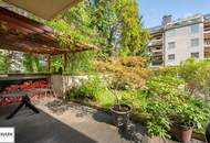 Architektenwohnung in Gersthof – 3 Zimmer im 1. Stock mit eigenem Garten, Terrasse und Loggia, Lift, offener Kamin, hochwertigster Ausstattung