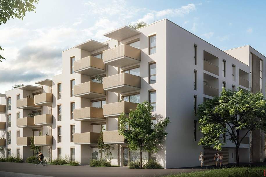 || 2 Zimmer mit Garten || Alte Donau fußläufig erreichbar || Erstbezug || Nahe U1 ||, Wohnung-kauf, 275.500,€, 1210 Wien 21., Floridsdorf