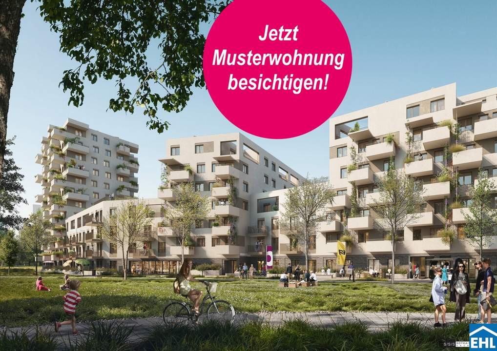 2 Zimmer | Freifläche | Erstbezug nahe Alte Donau