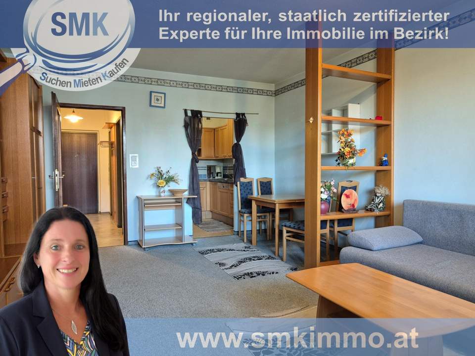 Helle 1 Zimmerwohnung mit verglaster Loggia!