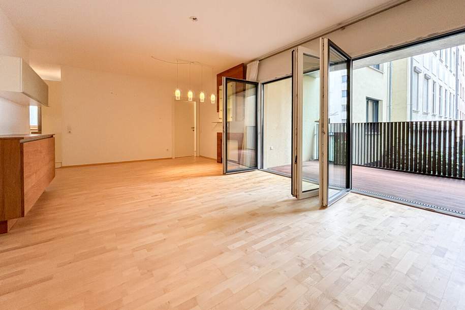 Exklusives 4-Zimmer Apartment mit südseitiger Freifläche & PKW-Stellplatz Nähe Mariahilferstraße, Wohnung-kauf, 999.000,€, 1070 Wien 7., Neubau