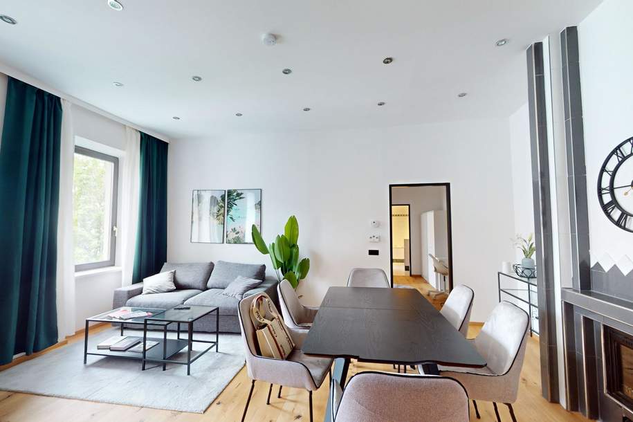 Familienhit - Helle, möblierte 4 Zimmer Wohnung mit offenem Kamin | PROVISIONSFREI, Wohnung-kauf, 493.500,€, 1120 Wien 12., Meidling
