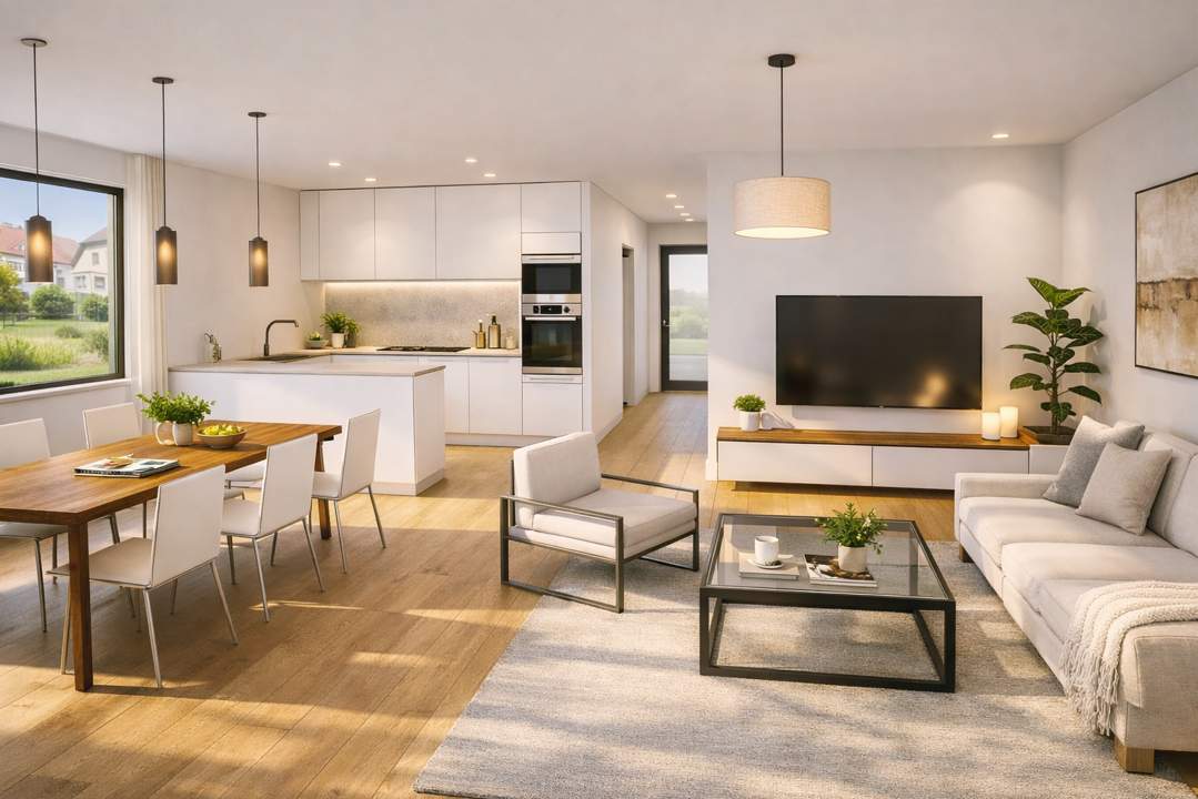 Exklusive Neubau-Doppelhaus-Hälfte mit Doppelgarage (Schlüsselfertig)