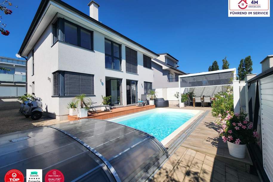 Urlaubsgefühl das ganze Jahr- Hochwertiges Traumhaus mit Pool am Fuße des Rosenhügels, Haus-kauf, 829.000,€, 1230 Wien 23., Liesing