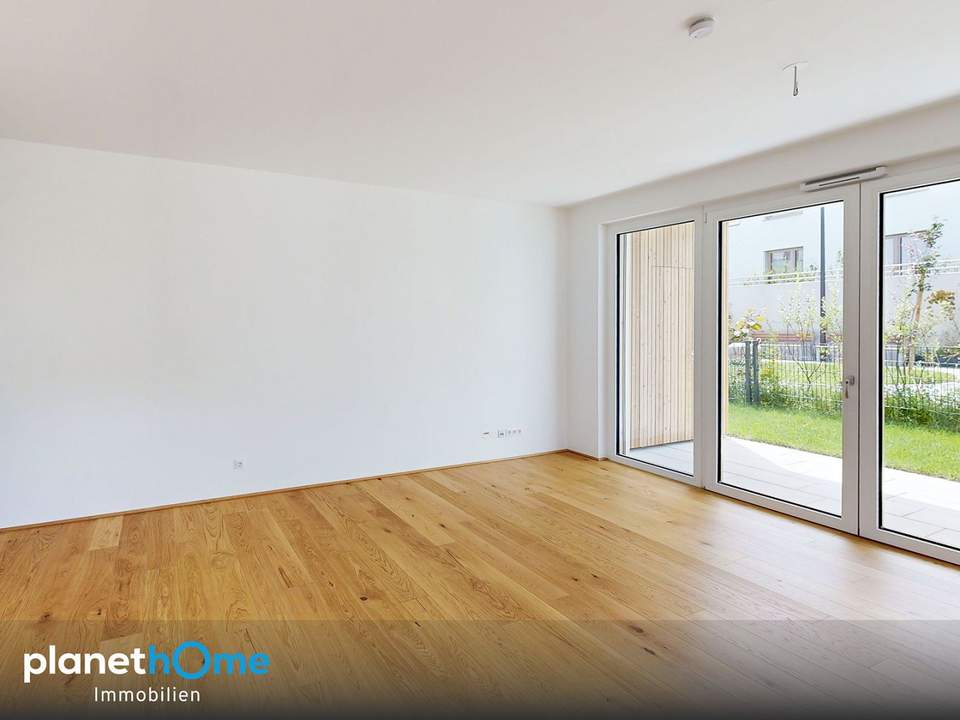 Erstbezug : Neubau : 3-Zimmer-Wohnung : Loggia : Garten