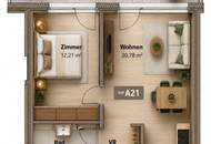 Stilvolle 2-Zimmer-Wohnung mit großzügigem Balkon