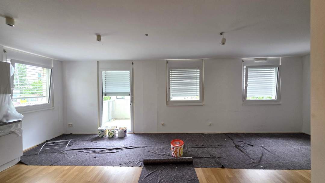 Q11: Single-Wohnung mit großem Balkon + Deckenkühlung // 2.OG