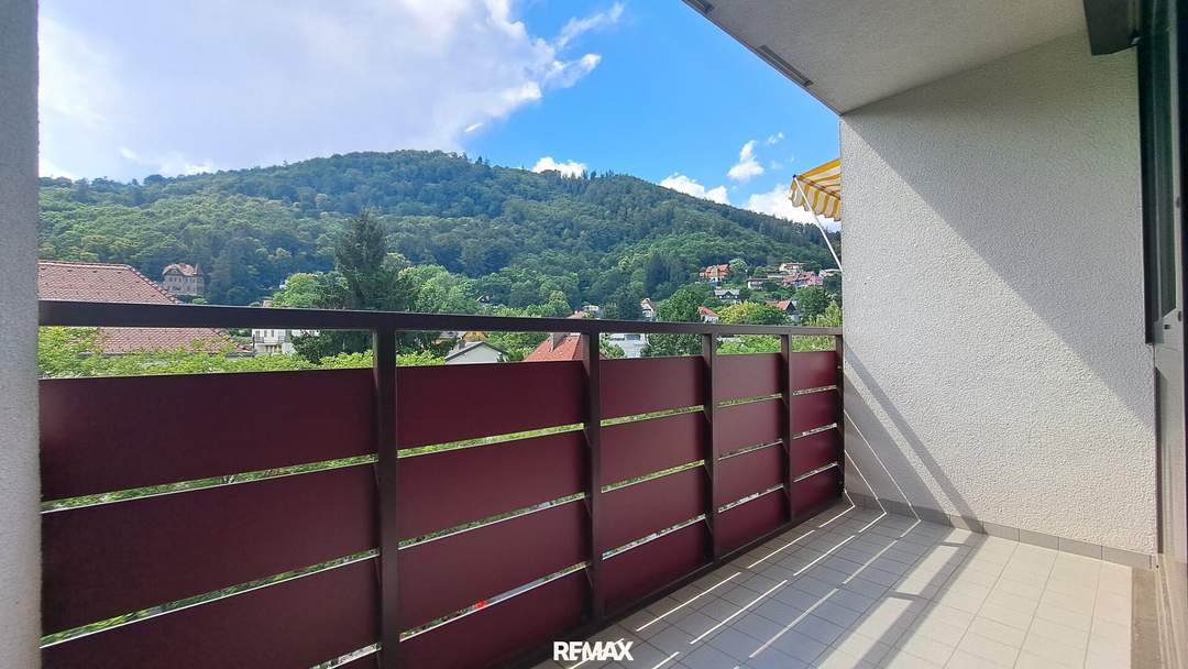 1-Zimmer-Wohnung nahe FH Joanneum, Loggia mit Ausblick und freie Parkplätze!