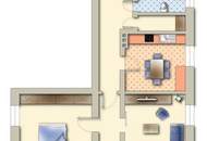Schöne, gepflegte 2-Zimmer-Wohnung im Grünen