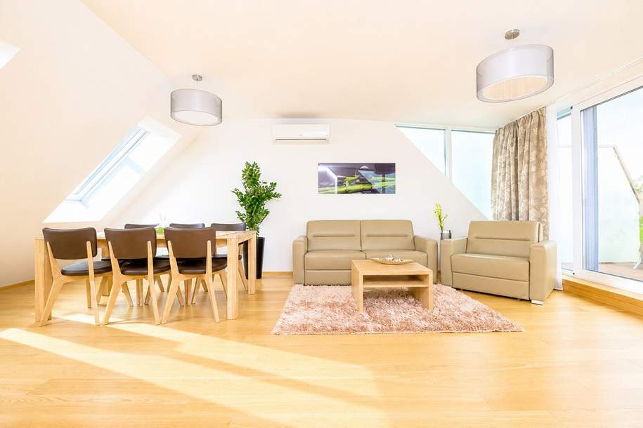 Exklusive Dachgeschosswohnung mit 2 Terrassen nahe Augarten – Ruhelage &amp; Fernblick, Wohnung-kauf, 750.000,€, 1200 Wien 22., Donaustadt