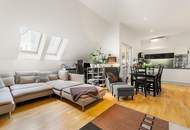 Wohnen über den Dächern von Graz mit Blick auf den Schlossberg: Exklusive Stadtwohnung mit Terrasse