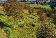 Landwirtschaftliche Gebäude in sonniger Hügellandschaft mit neuem Stromanschluss und Zählerkasten