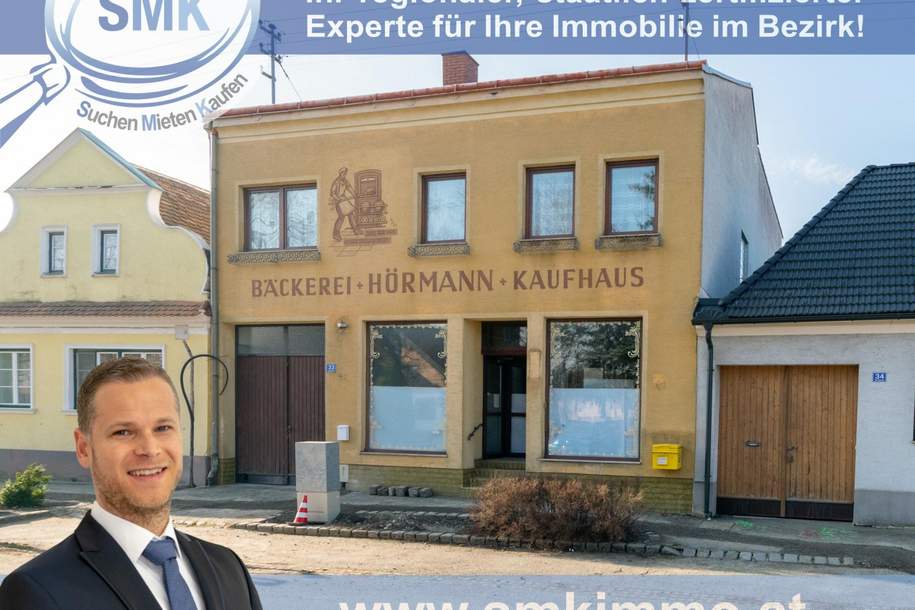 Vielseitige Immobilie mit Entwicklungspotential!, Haus-kauf, 197.000,€, 2074 Hollabrunn