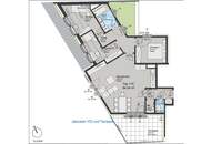 Attraktive 4-Zimmer-Dachgeschosswohnung mit Süd/West-Terrasse - Schöner Weitblick - Klimaanlage