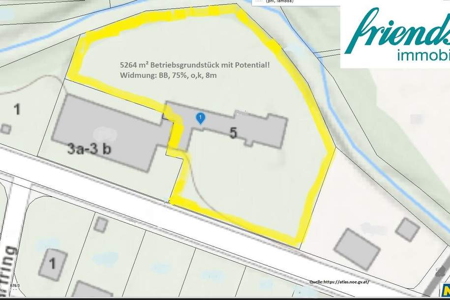 Toller Betriebsgrund, NÖ Maria Anzbach, direkt an der Hauptstraße, Gewerbeobjekt-kauf, 649.000,€, 3034 Sankt Pölten(Land)