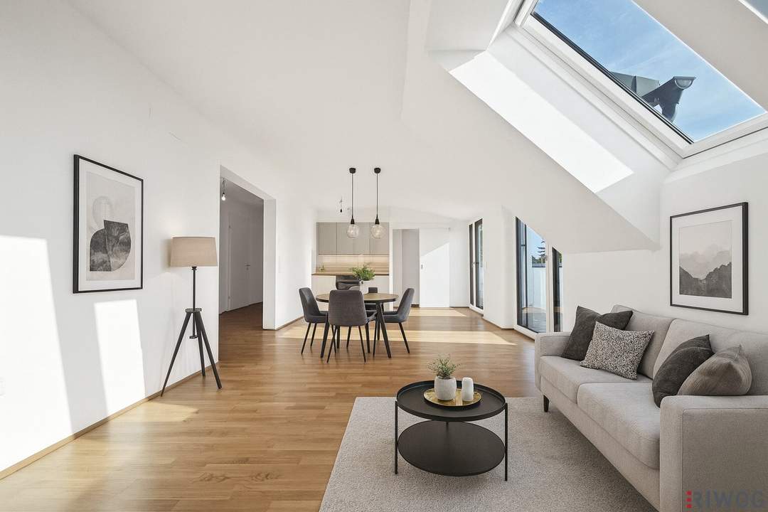 Erstbezug | Helle 3-Zimmer-Neubauwohnung mit hofseitigem Balkon | sofort bezugsbereit | Luftwärmepumpe | Wanne &amp; Dusche