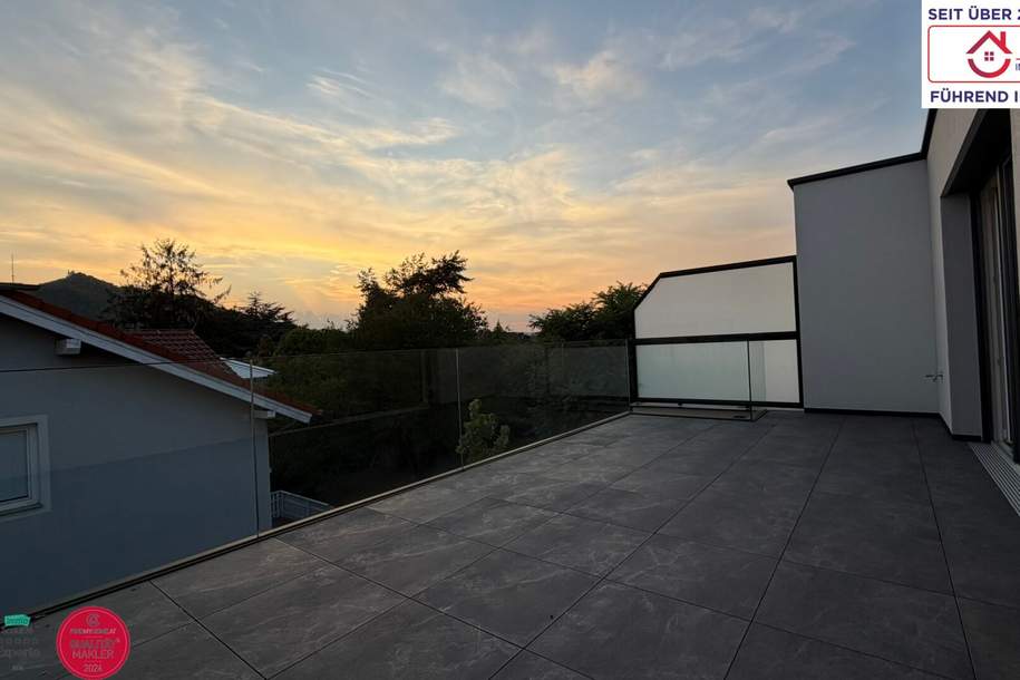Schlüsselfertiges Reihenhaus mit Traumterrasse und Blickrichtung Kahlenberg, Haus-kauf, 749.000,€, 1210 Wien 22., Donaustadt