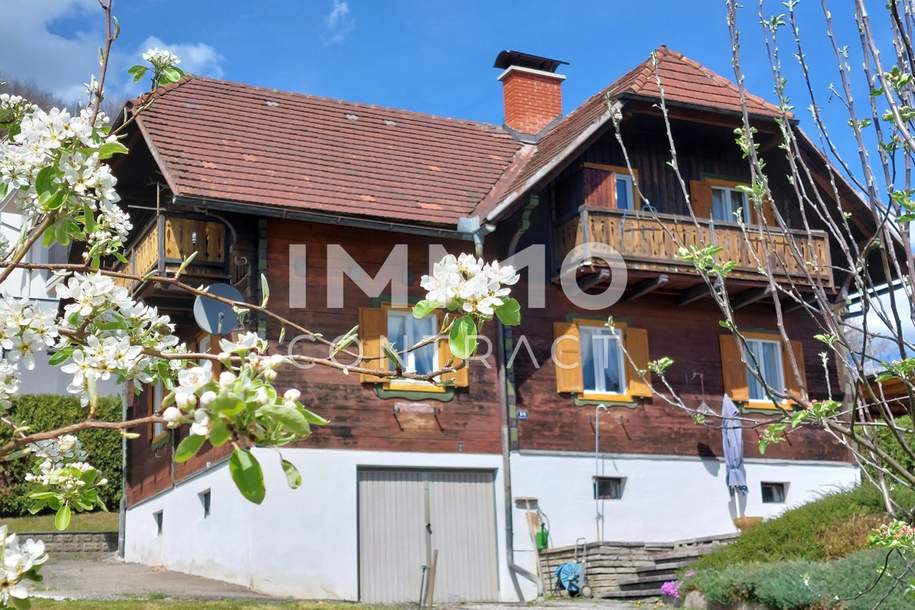 HOLZBLOCKHAUS MIT SCHÖNEM GRUND UND FERNBLICK, Haus-kauf, 249.000,€, 8605 Bruck-Mürzzuschlag