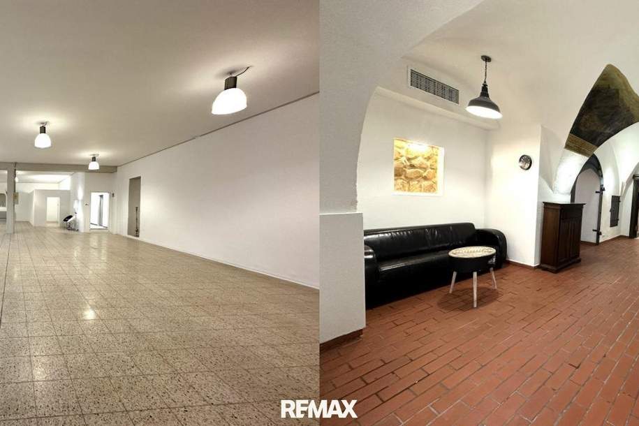 **Einzigartige Gewerbeimmobilie im historischen Gebäude, modern saniert, Top1, 243m² &amp; Top2, 221m², flexibel zusammenlegbar, großzügige Parkflächen**, Gewerbeobjekt-miete, 4.002,71,€, 8712 Leoben