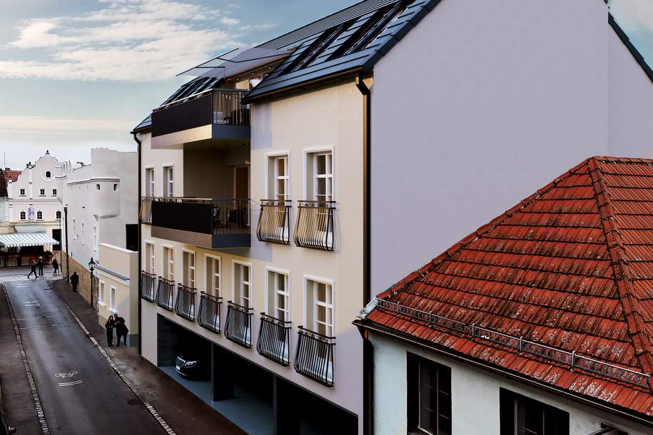 Luxus-Dachgeschosswohnung / Neubau-Erstbezug / Großer Balkon / KFZ-Stellplatz, Wohnung-kauf, 795.000,€, 3430 Tulln