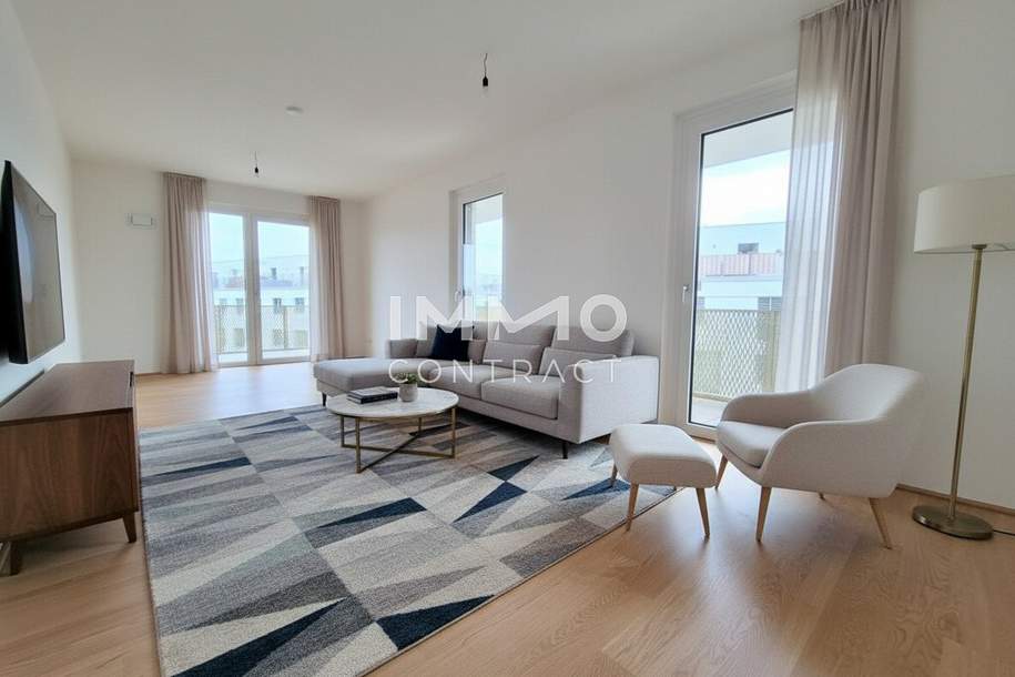 Wohnhighlight: 3 Zimmer Erstbezug mit großzügigem Panorama-Balkon, Wohnung-kauf, 270.000,€, 1210 Wien 22., Donaustadt