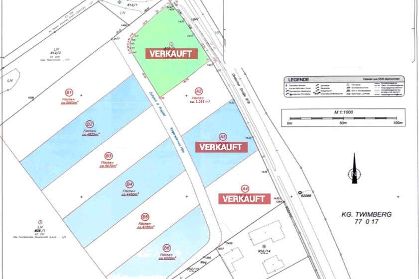 Große Gewerbefläche in Wiesenau - auch kleine Parzellen verfügbar, Grund und Boden-kauf, 2.990.410,€, 9462 Wolfsberg