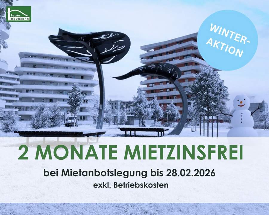 AKTION - 2 MONATE MIETZINSFREI - Zwischen Stadtleben und Parklandschaft – Green City Living in Graz