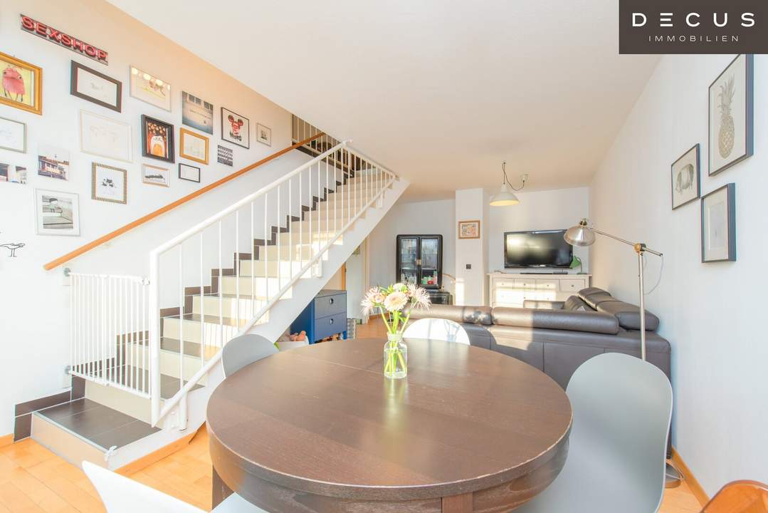 | DACHGESCHOSS MAISONETTE IN BEST ANGEBUNDENER LAGE NAHE ENKPLATZ | TOLLE FAMILIENWOHNUNG MIT TIEFGARAGENSTELLPLATZ | U3 ENKPLATZ