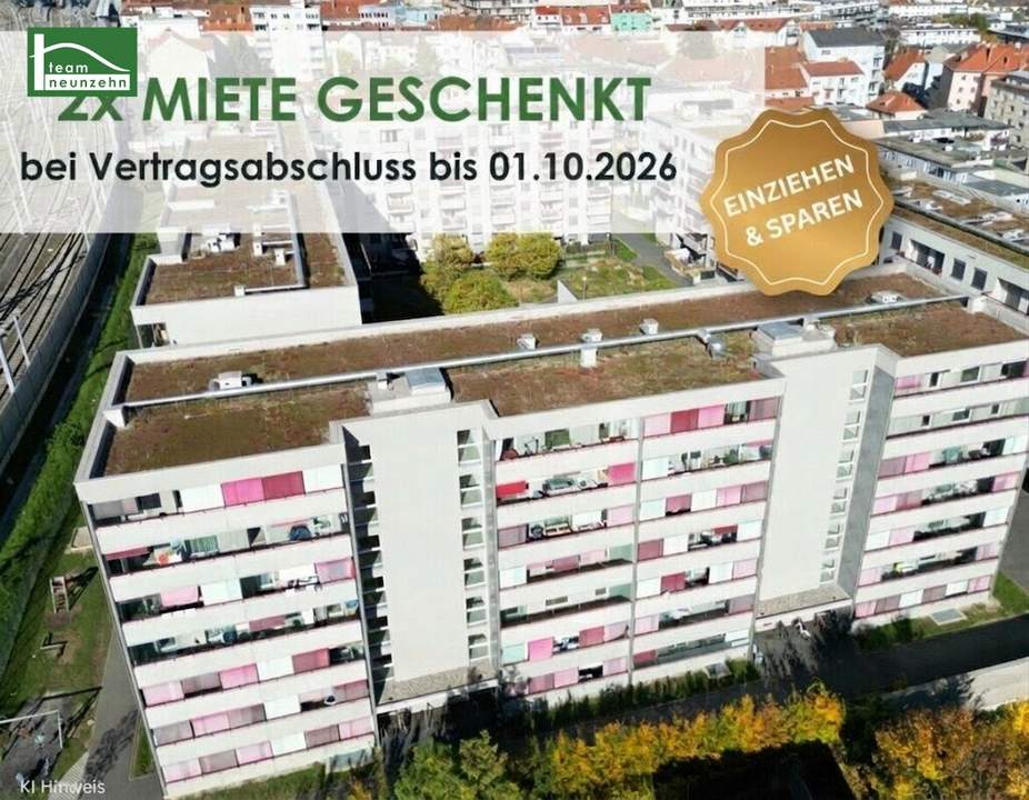 Gut geschnittene 2-Zimmer-Wohnung in zentraler Lage - Ihr neues Zuhause am Eggenberger Gürtel!