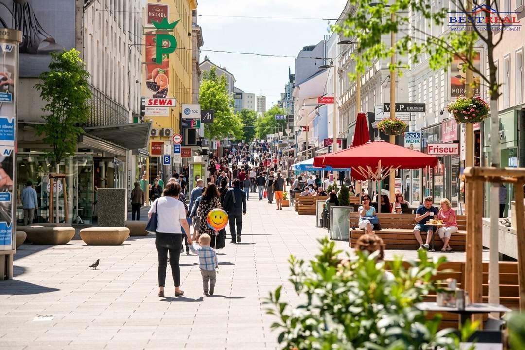 Toplage Fußgängerzone Meidling - 360 m2 bis 950 m² Gastroflächen
