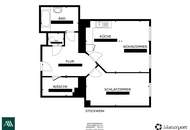 Gemütliche 2-Zimmer-Wohnung (zentral begehbar)