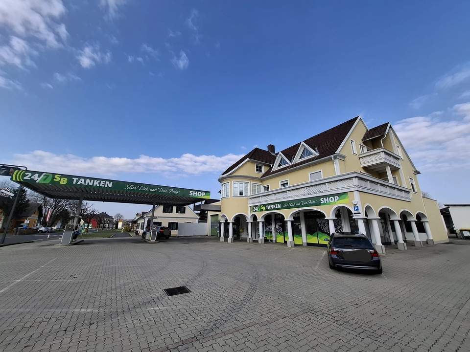 Gebäude mit Lager, großem Grundstück, Tankstelle und Wohnung in bester Lage (Provisionsfrei)