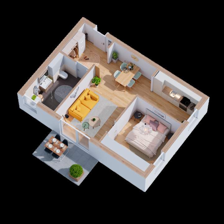 Kompakte Gartenwohnung in Perg – ideal für Singles oder Paare