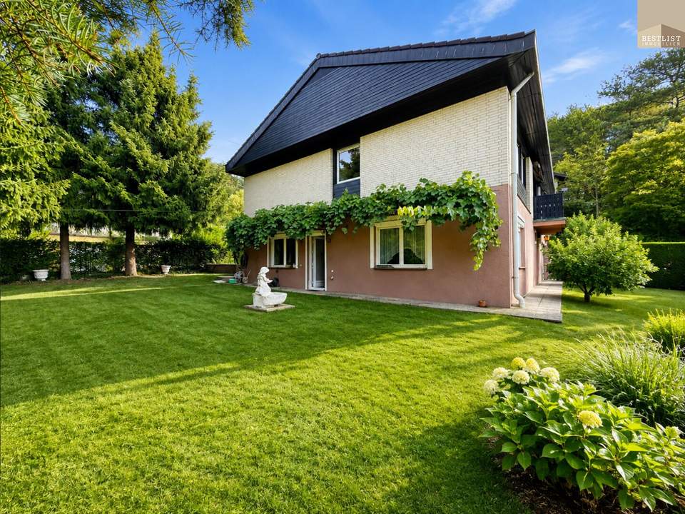Wohnen im Grünen – gepflegtes Einfamilienhaus mit Fernblick in Ober-Piesting