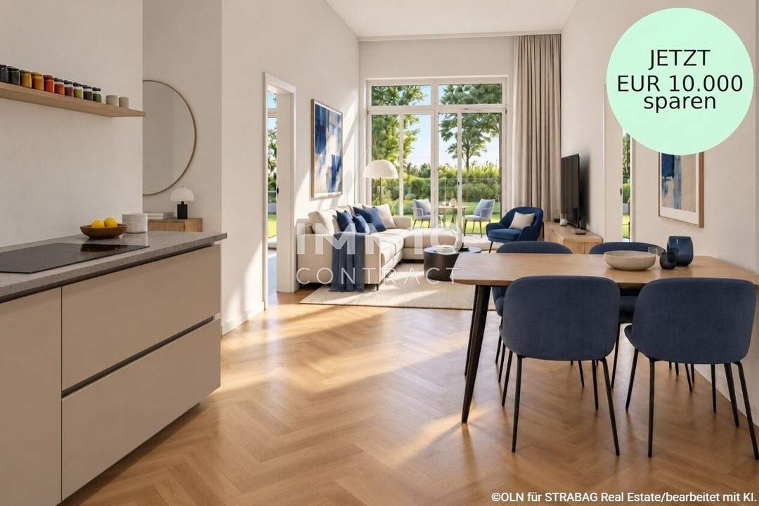 6. Liftstock mit viel Licht &amp; Morgensonne: Attraktiver provisionsfreier Neubau-Erstbezug